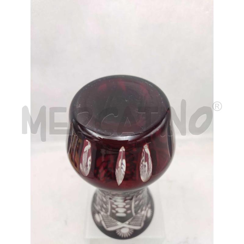 VASO BOEMIA ROSSO RUBINO | Mercatino dell'Usato Settimo torinese 4