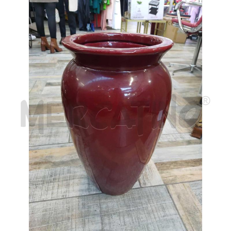 VASO CERAMICA ROSSO MAR | Mercatino dell'Usato Settimo torinese 1