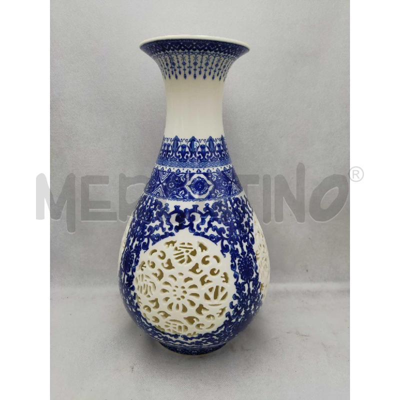 VASO CINESE BLU E BIANCO | Mercatino dell'Usato Settimo torinese 1