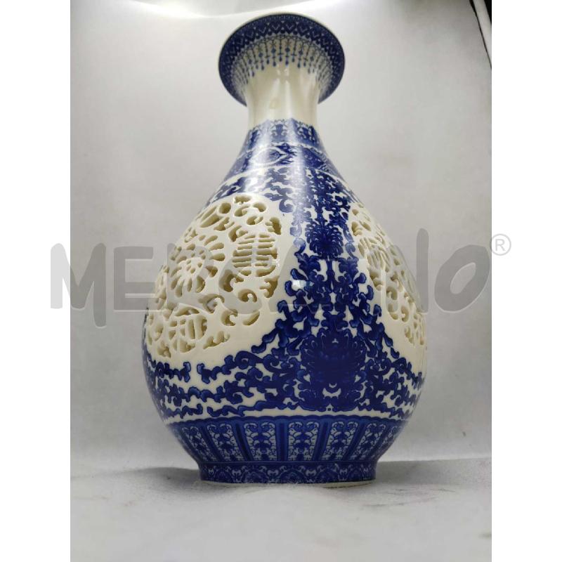 VASO CINESE BLU E BIANCO | Mercatino dell'Usato Settimo torinese 5