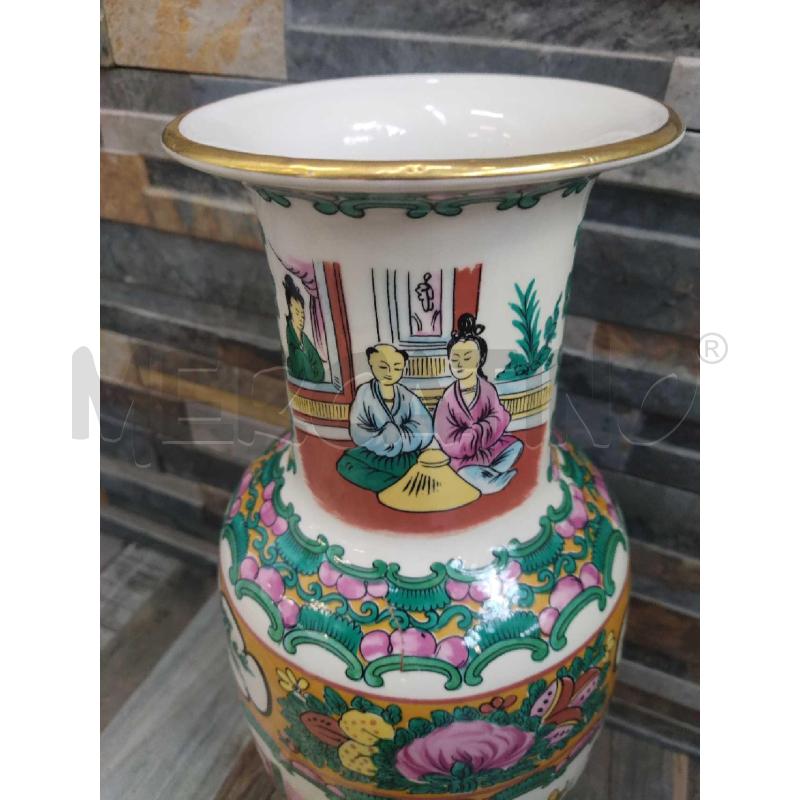 VASO CINESE BORDO DORO BIANCO VERDE  | Mercatino dell'Usato Settimo torinese 2