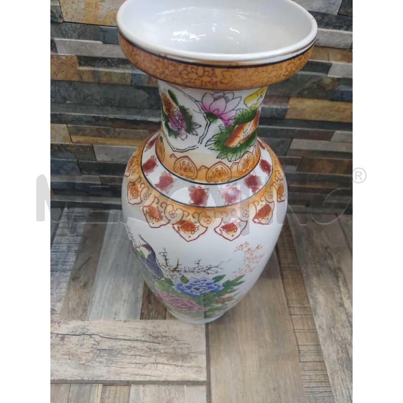 VASO CINESE PORCELLANA 47CM DECORATO | Mercatino dell'Usato Settimo torinese 4