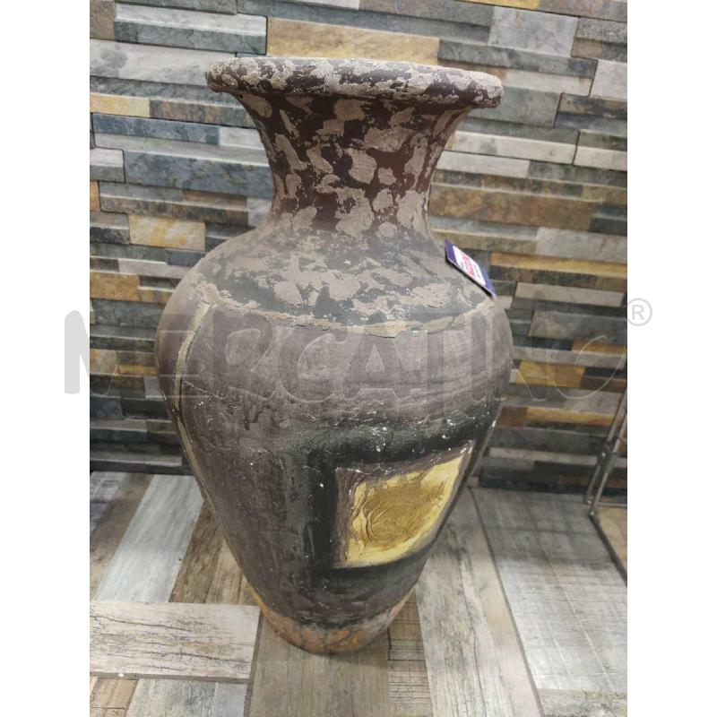 VASO COCCIO GRANDE MARRONE NERA E GIALLO | Mercatino dell'Usato Settimo torinese 3