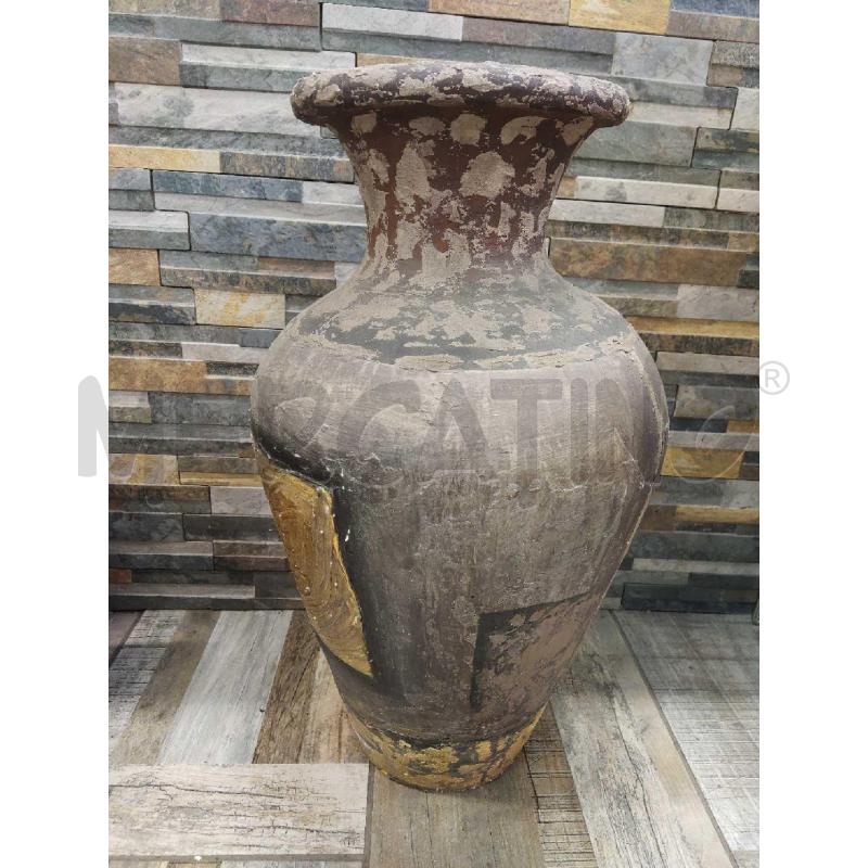 VASO COCCIO GRANDE MARRONE NERA E GIALLO | Mercatino dell'Usato Settimo torinese 4