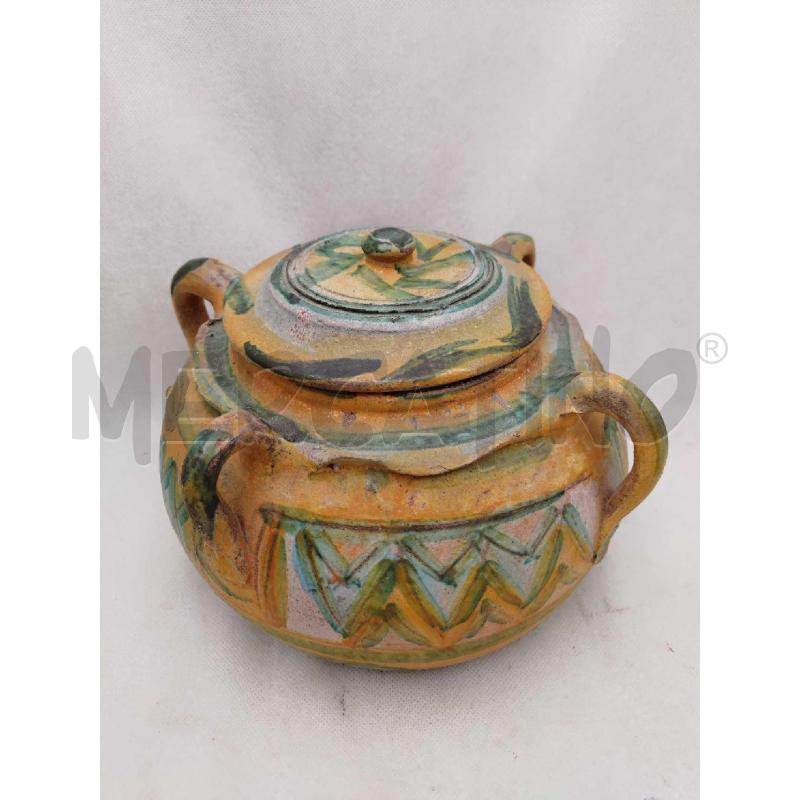 VASO IN TERRACOTTA CON COPERCHIO CASTELLAMONTE ARTISTICA  | Mercatino dell'Usato Settimo torinese 1