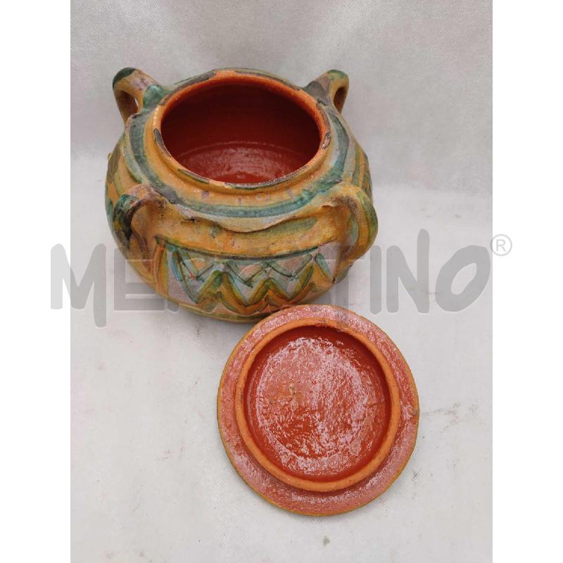 VASO IN TERRACOTTA CON COPERCHIO CASTELLAMONTE ARTISTICA  | Mercatino dell'Usato Settimo torinese 2