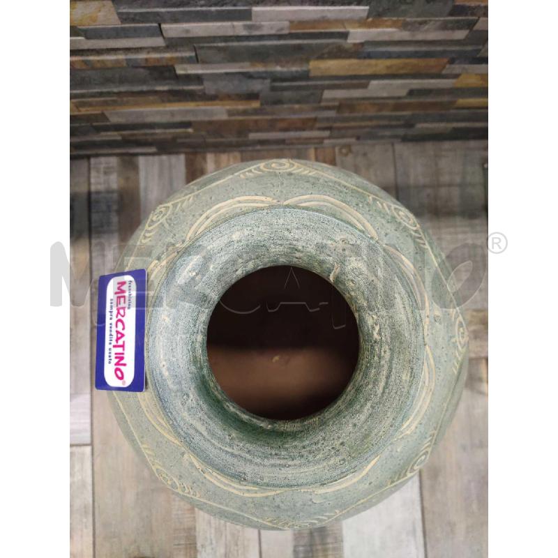 VASO  COCCIO VERDE FATTO MANO | Mercatino dell'Usato Settimo torinese 3