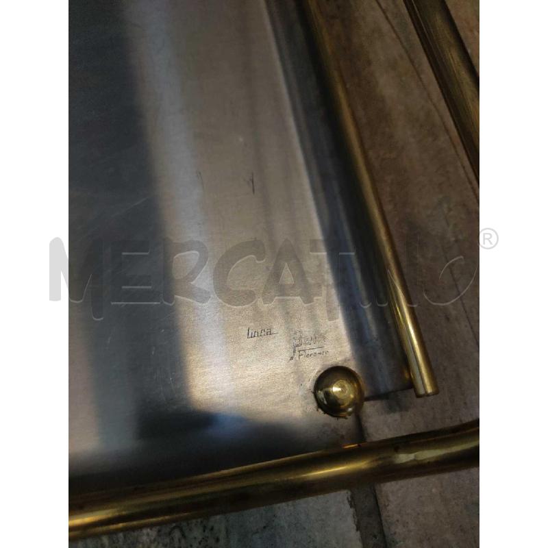 VASSOIO FLORENCE ACCIAIO INOX OTTONE | Mercatino dell'Usato Settimo torinese 3