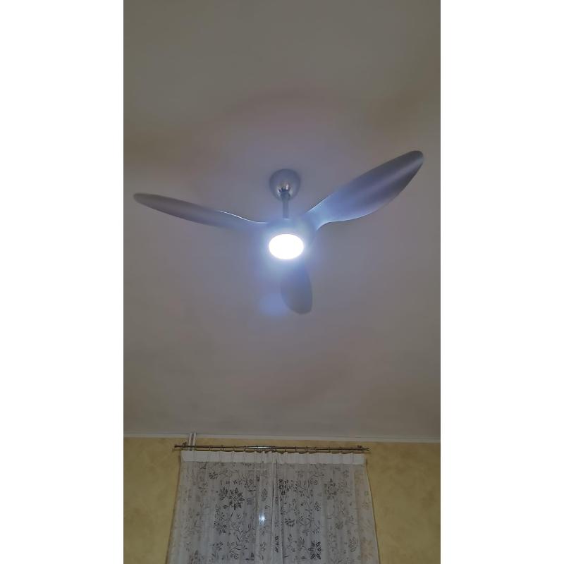 VENTILATORE REIGA DESIGN DA SOFFITTO GRIGIO + TELEC  | Mercatino dell'Usato Settimo torinese 1