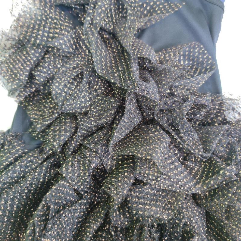VESTITO BAMBINA ANIYE BY GIRL NERO BALZE LUREX DORATO | Mercatino dell'Usato Settimo torinese 4