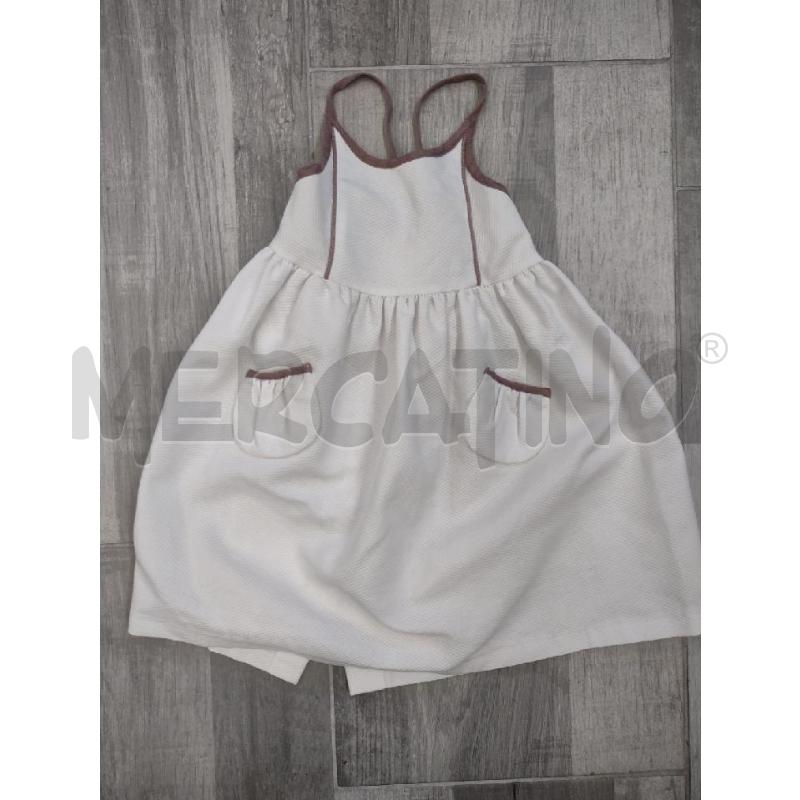 VESTITO BAMBINA LA STUPENDERIA BIANCO BORDINI TORTORA | Mercatino dell'Usato Settimo torinese 1