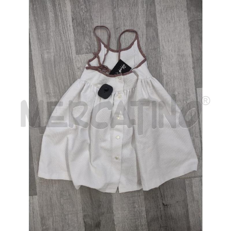 VESTITO BAMBINA LA STUPENDERIA BIANCO BORDINI TORTORA | Mercatino dell'Usato Settimo torinese 2