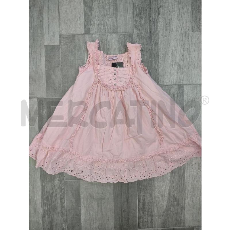 VESTITO BAMBINA MONNALISA ROSA ROUGE | Mercatino dell'Usato Settimo torinese 1