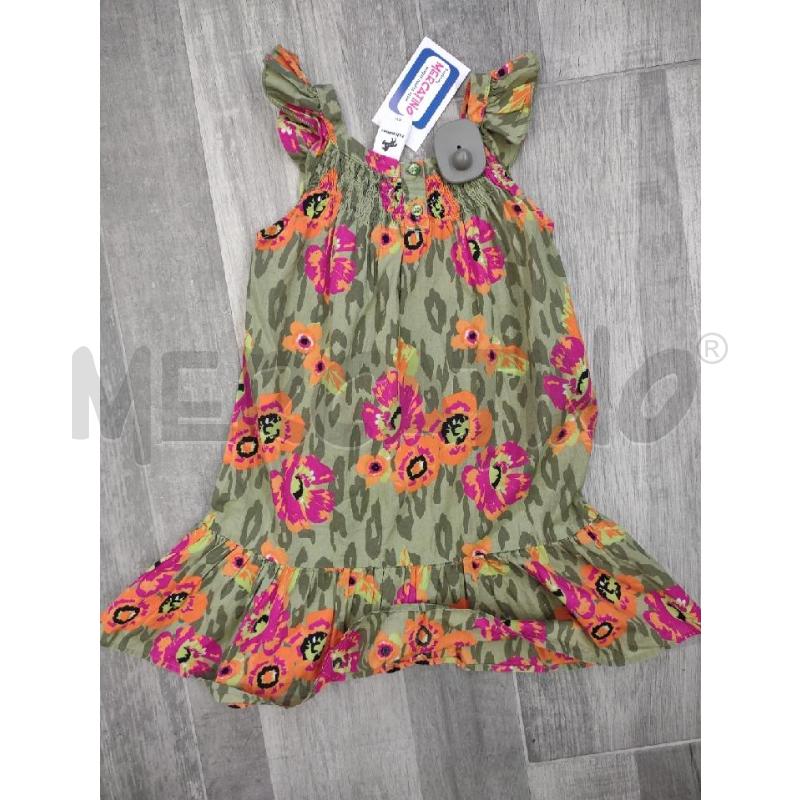 VESTITO BAMBINA PALOMINO VERDONE FIORI ARANCIO | Mercatino dell'Usato Settimo torinese 2