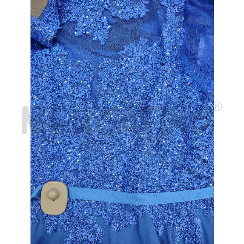 VESTITO CERIMONIA PUNTOZERO BLU TULLE STRASS | Mercatino dell'Usato Settimo torinese 4