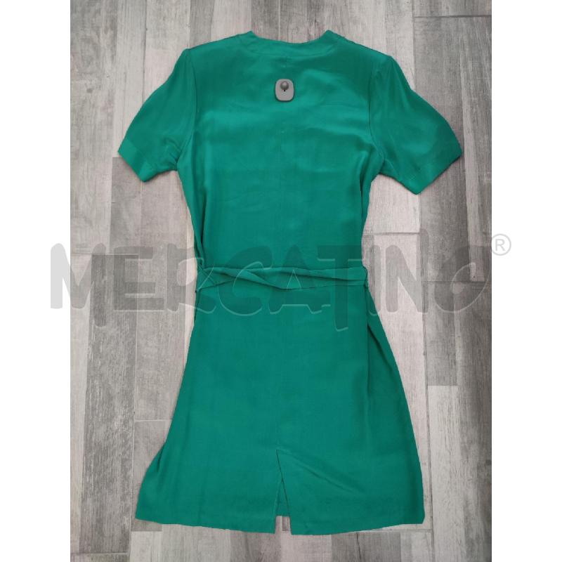 VESTITO DONNA ALBA FORNARI SETA VERDE SMERALDO | Mercatino dell'Usato Settimo torinese 2