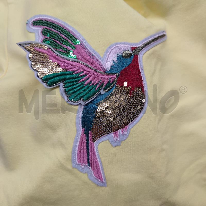 VESTITO DONNA ANNAEFFE GIALLO GONNA ROSA PAILLETTES | Mercatino dell'Usato Settimo torinese 3
