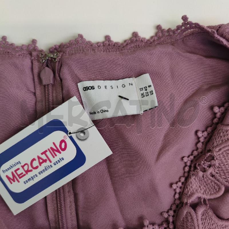 VESTITO DONNA ASOS CICLIAMINO RICAMI FIORI | Mercatino dell'Usato Settimo torinese 3