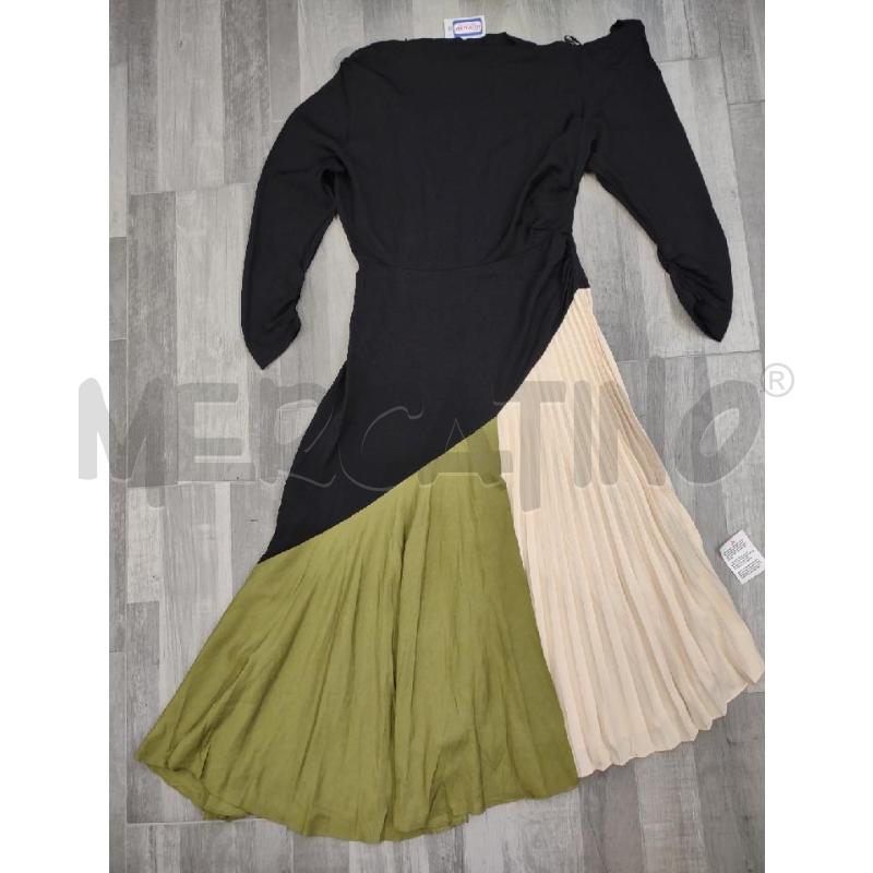 VESTITO DONNA ASOS NERO FONDO VERDE AVORIO | Mercatino dell'Usato Settimo torinese 1