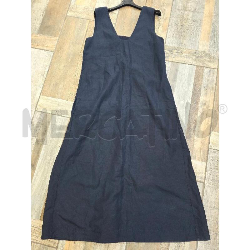 VESTITO DONNA BLU COS MISTO LINO | Mercatino dell'Usato Settimo torinese 1