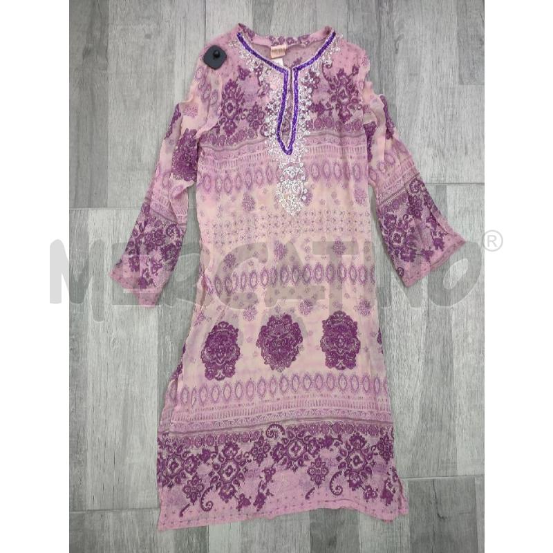 VESTITO DONNA CALZEDONIA SETA ROSA VIOLA APAISLEY PAILLETTES | Mercatino dell'Usato Settimo torinese 1