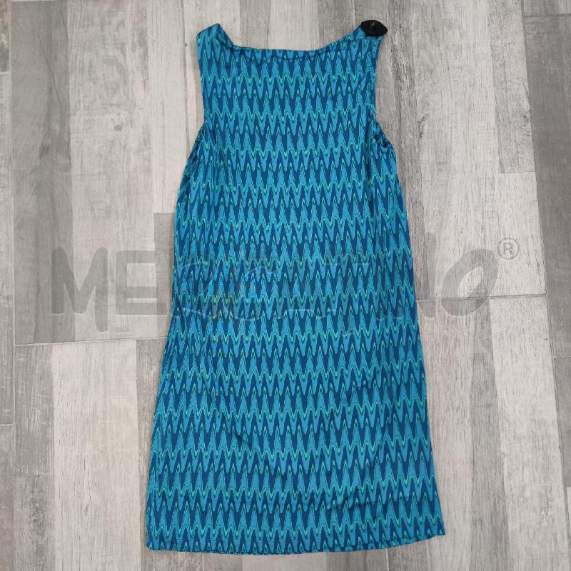 VESTITO DONNA CARACTERE AZZURRO MOTIVO ONDULATO | Mercatino dell'Usato Settimo torinese 2