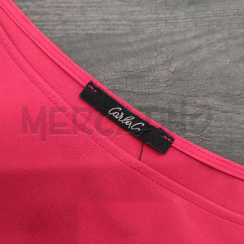 VESTITO DONNA CARLA G MISTO SETA FUCSIA | Mercatino dell'Usato Settimo torinese 3