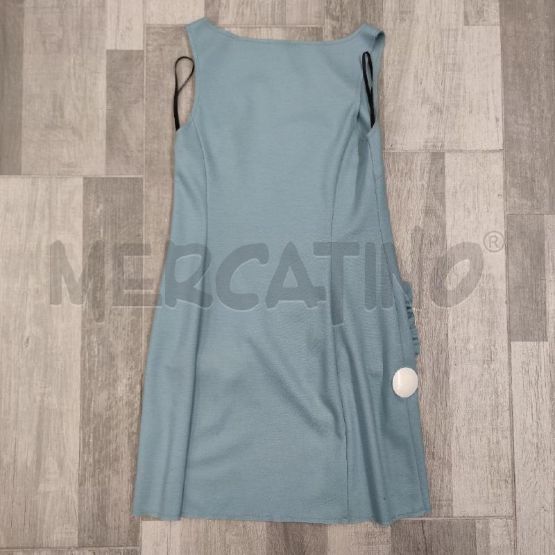 VESTITO DONNA CARLA G PANNO MISTO LANA AZZURRINO SMANIC | Mercatino dell'Usato Settimo torinese 2