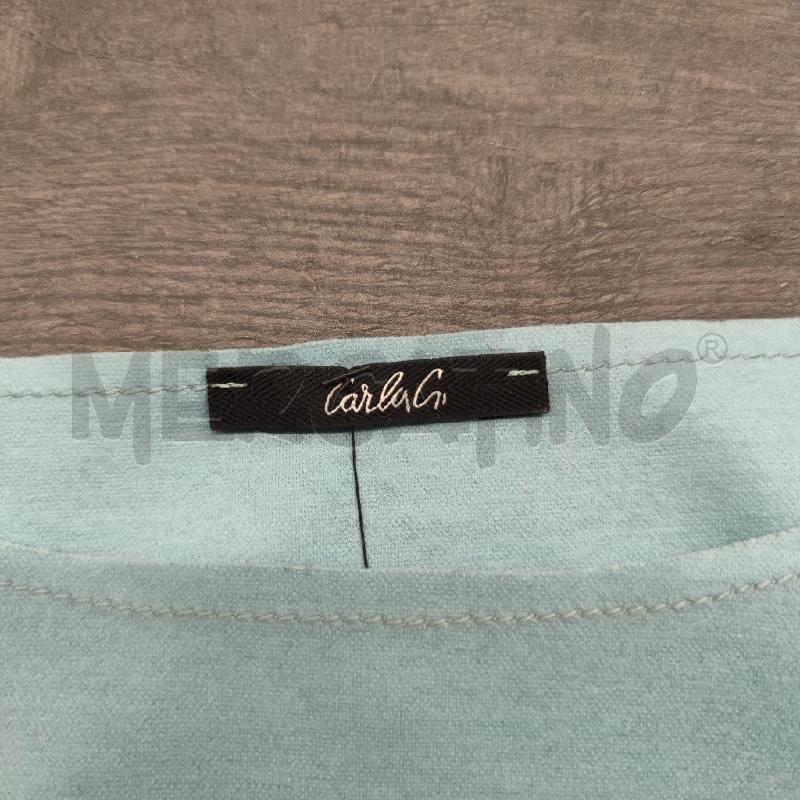VESTITO DONNA CARLA G PANNO MISTO LANA AZZURRINO SMANIC | Mercatino dell'Usato Settimo torinese 3