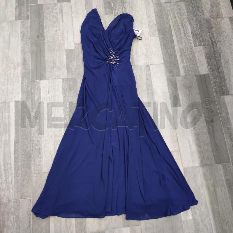 VESTITO DONNA CERIMONIA JEAN CRYO' BLU STRASS | Mercatino dell'Usato Settimo torinese 1
