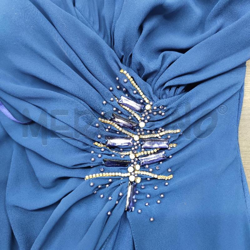 VESTITO DONNA CERIMONIA JEAN CRYO' BLU STRASS | Mercatino dell'Usato Settimo torinese 3