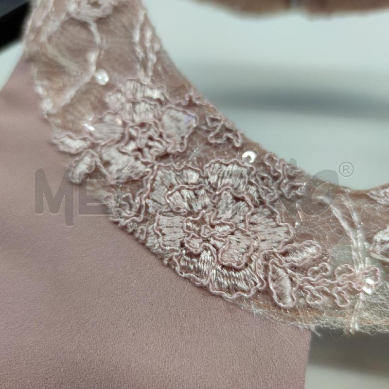 VESTITO DONNA CERIMONIA SILVIAMO ROSA ANTICO PIZZO  | Mercatino dell'Usato Settimo torinese 3