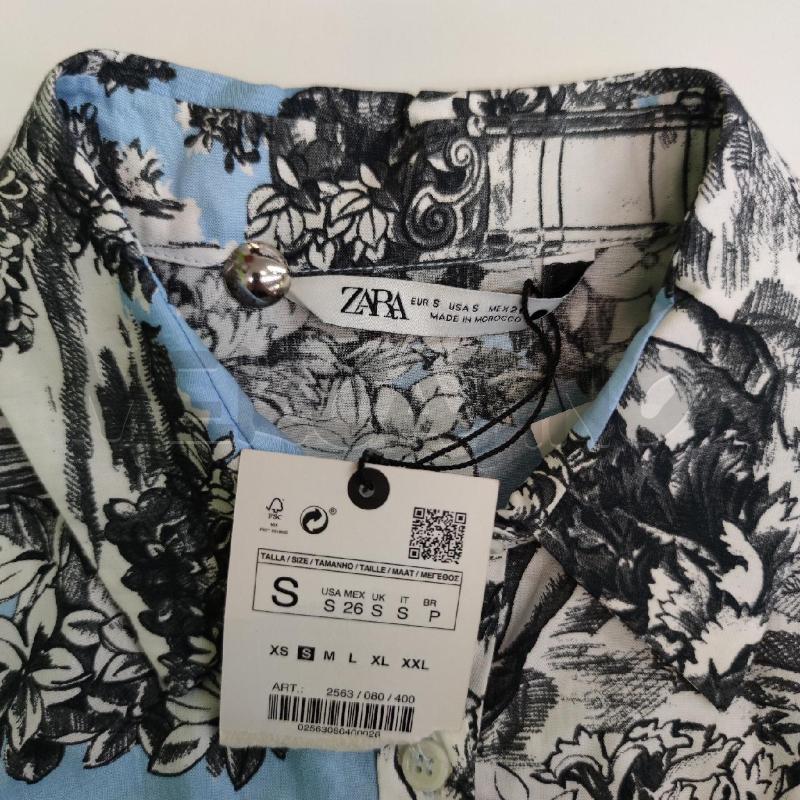 VESTITO DONNA CHEMISIER ZARA AZZURRO LUNGO NUOVO | Mercatino dell'Usato Settimo torinese 3