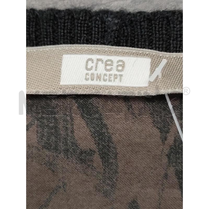VESTITO DONNA CREA CONCEPT VERDONE NERO FIORI  | Mercatino dell'Usato Settimo torinese 3