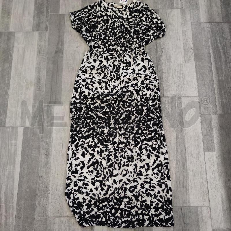 VESTITO DONNA DEBY DEBO M/M BIANCO STAMPA NERO | Mercatino dell'Usato Settimo torinese 1