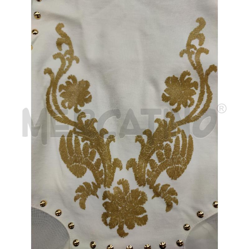 VESTITO DONNA DENNY ROSE BIANCO MOTIVO ORO BORCHIETTE | Mercatino dell'Usato Settimo torinese 5
