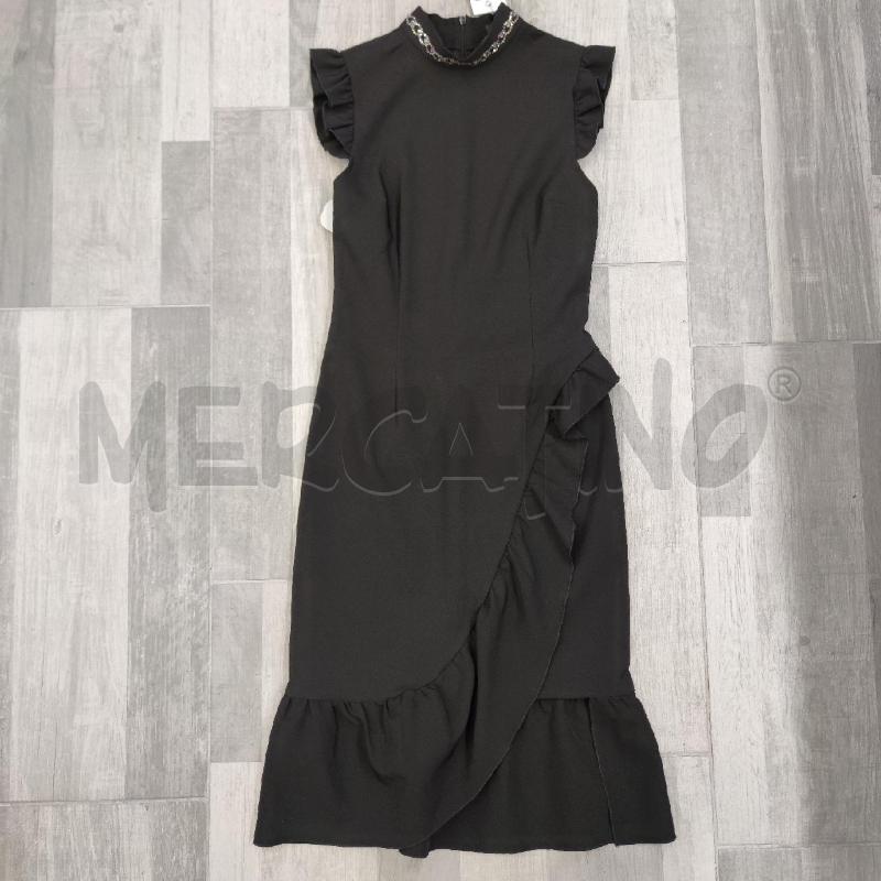 VESTITO DONNA DENNY ROSE NERO COLLETTO STRASS | Mercatino dell'Usato Settimo torinese 1