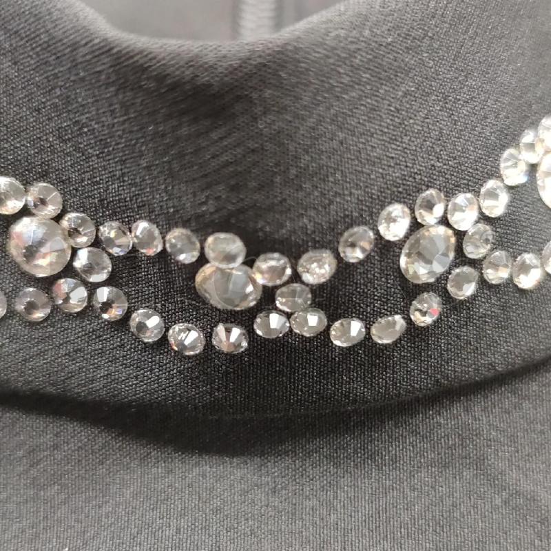 VESTITO DONNA DENNY ROSE NERO COLLETTO STRASS | Mercatino dell'Usato Settimo torinese 3