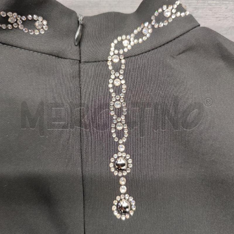 VESTITO DONNA DENNY ROSE NERO COLLETTO STRASS | Mercatino dell'Usato Settimo torinese 5