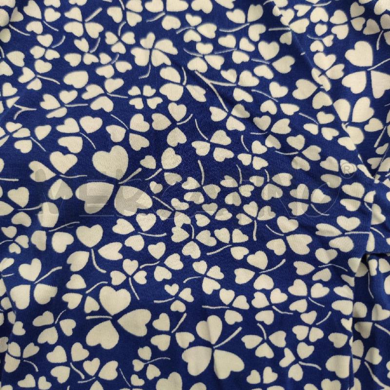 VESTITO DONNA DIANE VON FURSTENBERG BLU CUORICINI BIANCHI | Mercatino dell'Usato Settimo torinese 4