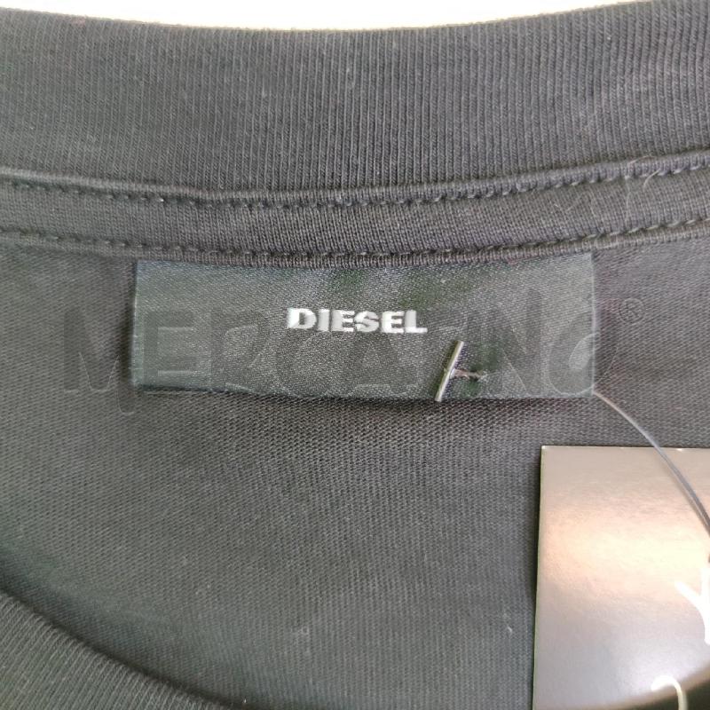 VESTITO DONNA DIESEL NERO LOGO FUCSIA  | Mercatino dell'Usato Settimo torinese 3