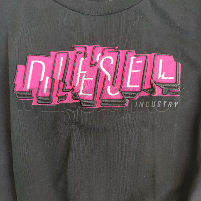 VESTITO DONNA DIESEL NERO LOGO FUCSIA  | Mercatino dell'Usato Settimo torinese 4