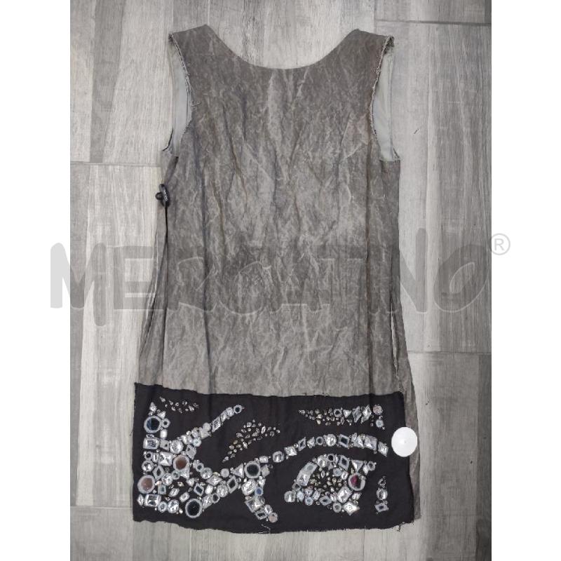VESTITO DONNA DONDUP GRIGIO PARTE ZIRCONI | Mercatino dell'Usato Settimo torinese 1
