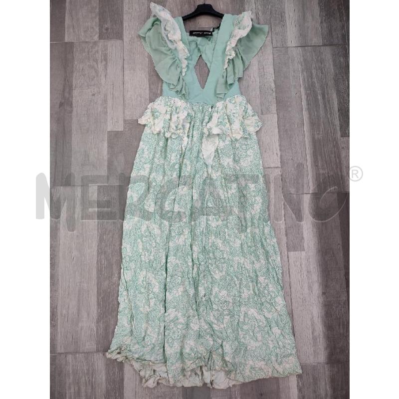 VESTITO DONNA ELISABETTA FRANCHI VERDE MENTA BIANCO | Mercatino dell'Usato Settimo torinese 1