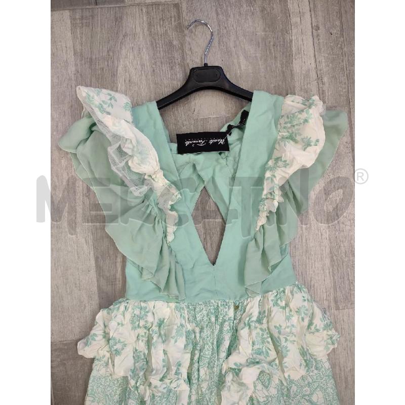 VESTITO DONNA ELISABETTA FRANCHI VERDE MENTA BIANCO | Mercatino dell'Usato Settimo torinese 3