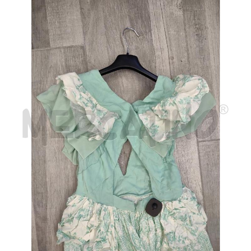 VESTITO DONNA ELISABETTA FRANCHI VERDE MENTA BIANCO | Mercatino dell'Usato Settimo torinese 5