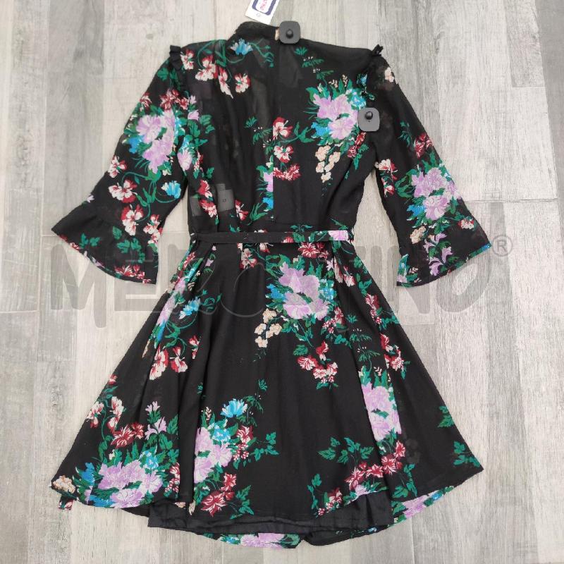 VESTITO DONNA EMME MARELLA NERO FIORI COLORATI | Mercatino dell'Usato Settimo torinese 2