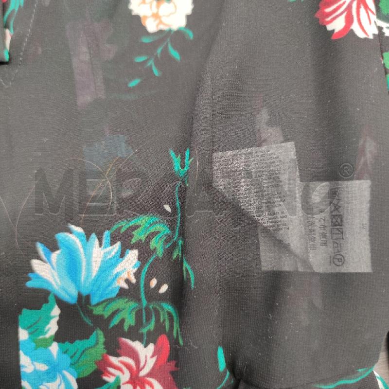 VESTITO DONNA EMME MARELLA NERO FIORI COLORATI | Mercatino dell'Usato Settimo torinese 4