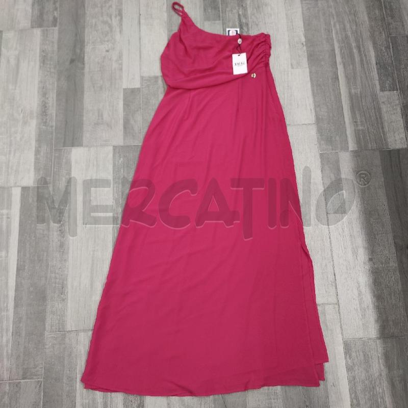 VESTITO DONNA FUCSIA KAJAL LUNGO MONOSPALLA  | Mercatino dell'Usato Settimo torinese 1