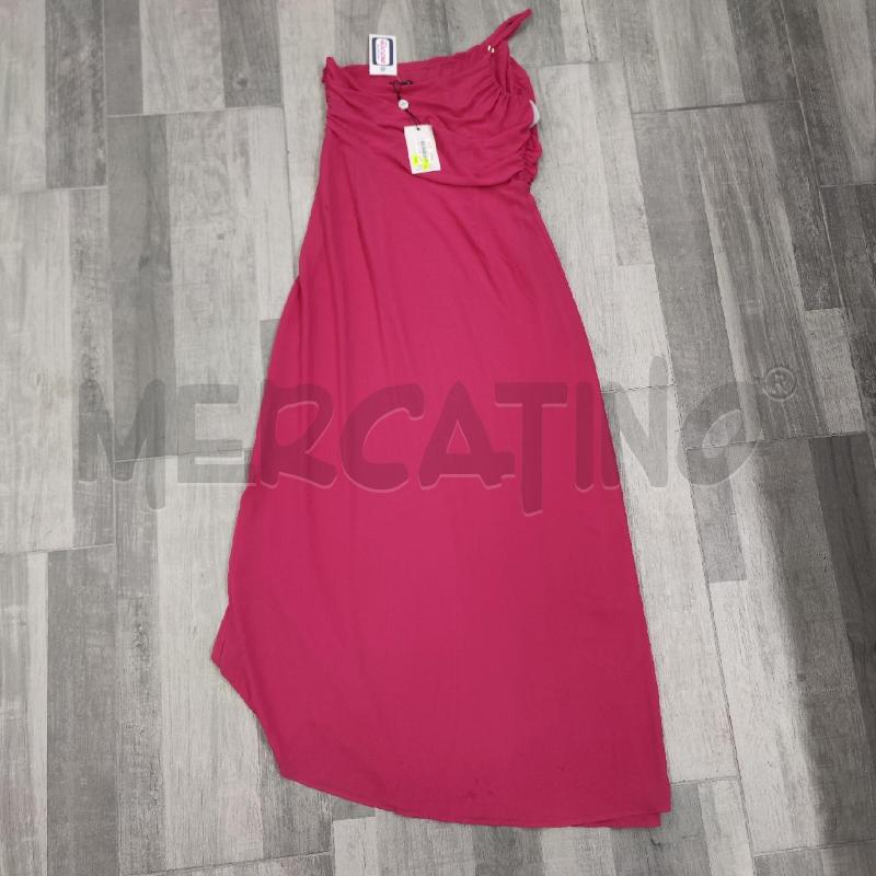 VESTITO DONNA FUCSIA KAJAL LUNGO MONOSPALLA  | Mercatino dell'Usato Settimo torinese 2